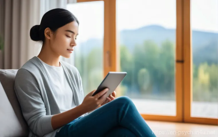 심리학 미래 기술 - **Prompt 1: Empathetic AI Companion for Mental Wellness**
    A thoughtful young adult, gender-neutr...